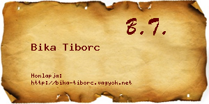 Bika Tiborc névjegykártya